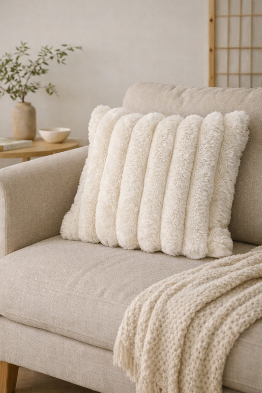 Sierkussen luxe crème