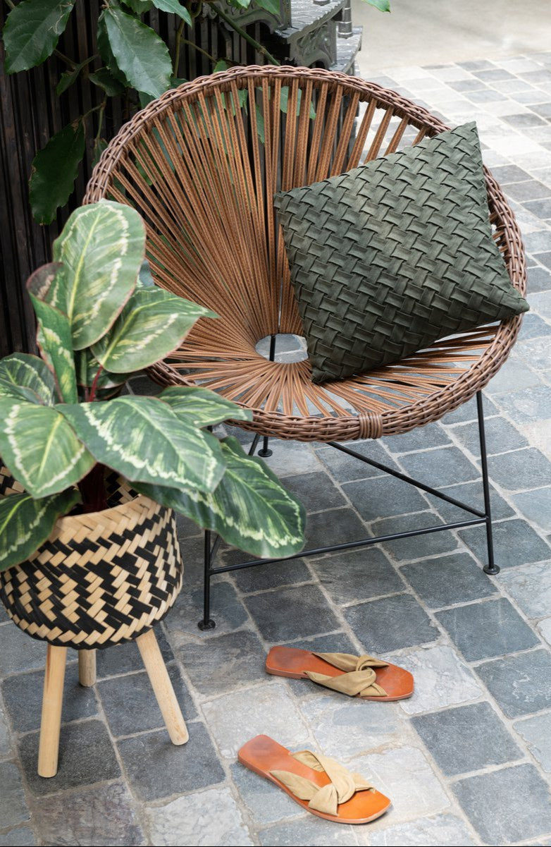 J-Line Sierkussen Gewoven - Groen